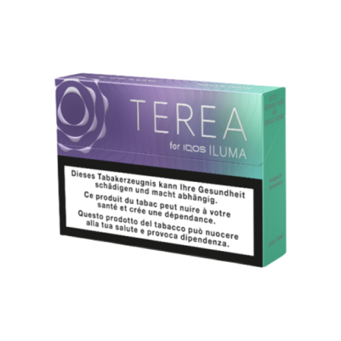 Стики TEREA Purple Wave KZ — упаковка TEREA для IQOS ILUMA, ягодный вкус с ментолом, фото LIL STORE