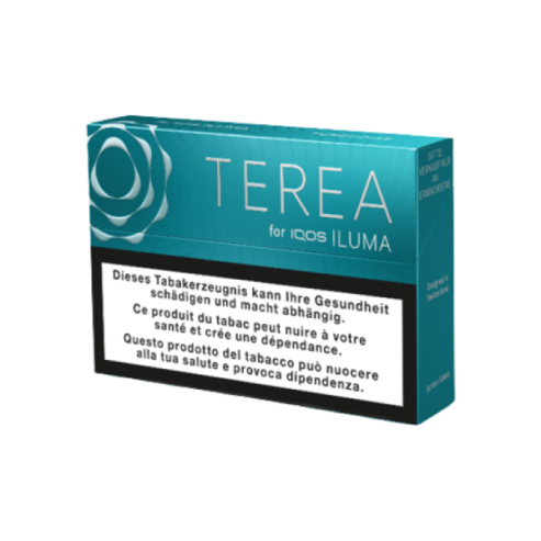 Стики TEREA Turquoise KZ — упаковка TEREA для IQOS ILUMA, мята с лёгкими фруктовыми нотами, фото LIL STORE
