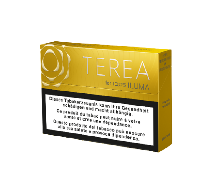 Стики TEREA Yellow KZ — упаковка TEREA для IQOS ILUMA, табак с цитрусовыми нотами, фото LIL STORE